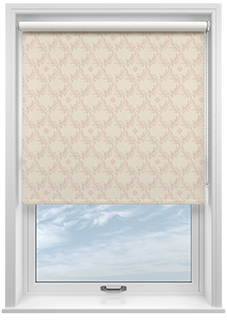 Trellis Prints, Vine and Bloom Romsey Rosies Pink - Twist&Fit Roller Blind